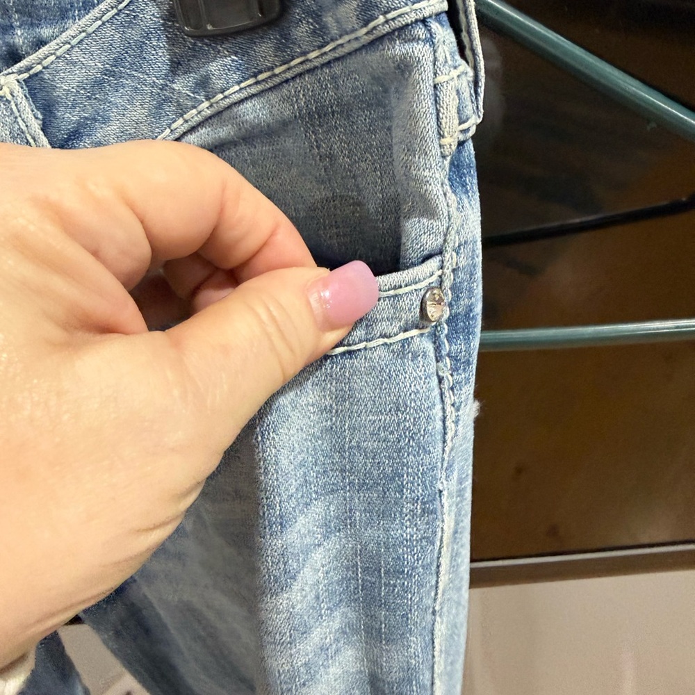 True Religion Light Blue Boot Cut Jeans - Picture 3 of 7